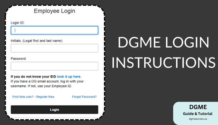 DGME Login Instructions