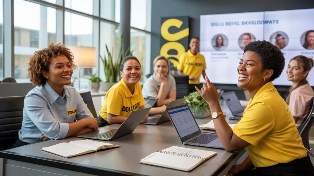 Dollar General employees attending training for career growth