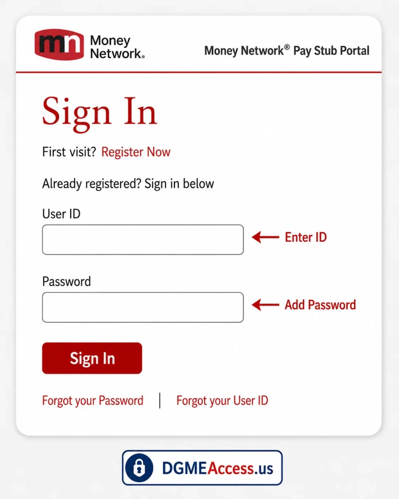Log In to the Pay Stub Portal