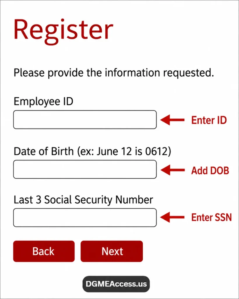 DGME Paystub form fields